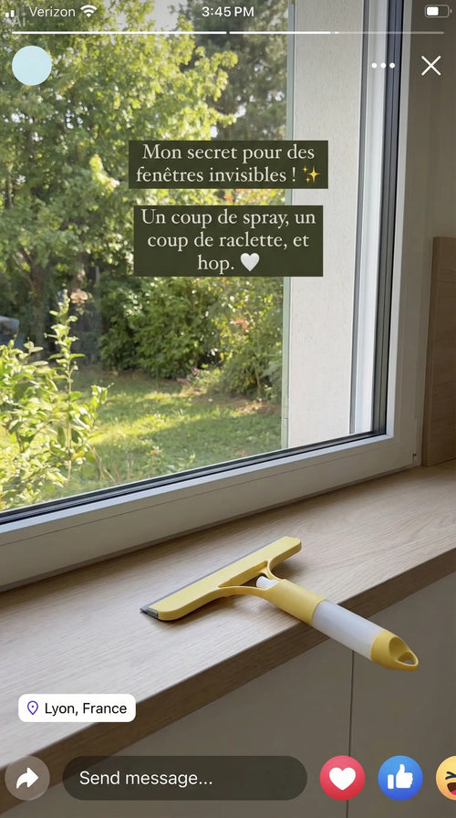 Nettoyeur à Vitres 3-en-1 avec Vaporisateur Intégré