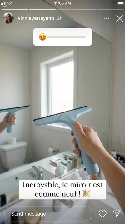 Nettoyeur à Vitres 3-en-1 avec Vaporisateur Intégré