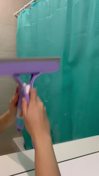 Nettoyeur à Vitres 3-en-1 avec Vaporisateur Intégré