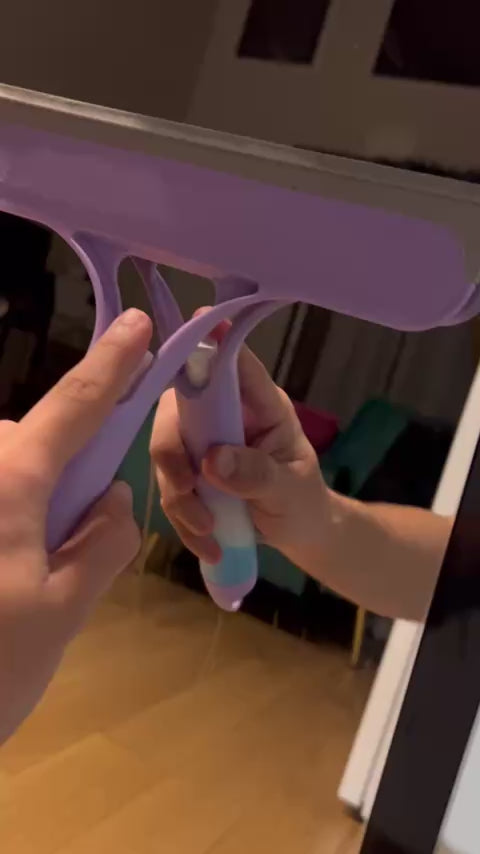 Nettoyeur à Vitres 3-en-1 avec Vaporisateur Intégré